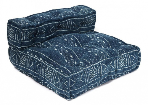 Модуль мягкий со спинкой Secret De Maison VERONA (mod. 10096) cotton Kilim, 80х80х43см, синий. Фото №1