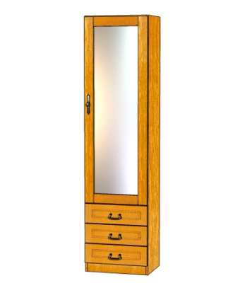 Шкаф Орион 1З (с зеркалом). Фото