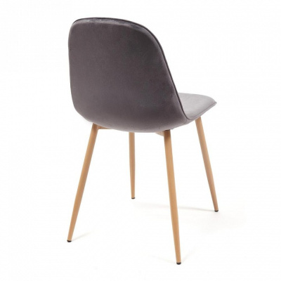 Стул  STORM (mod. 807) металл/вельвет, 46 х 53 х 87 х 49 см, серый/бук, G062-40 (поставляется по 4 шт) фото Стул  STORM (mod. 807) металл/вельвет, 46 х 53 х 87 х 49 см, серый/бук, G062-40 (поставляется по 4 шт). Фото №2