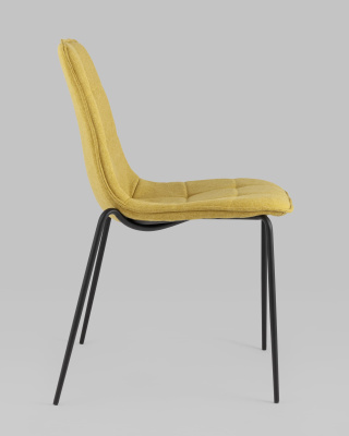 Стул Мелани рогожка желтый. Фото