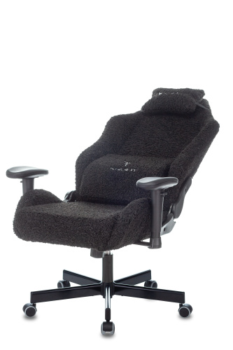 Кресло игровое Knight T1 черный экомех с подголов. крестовина металл. Фото №7