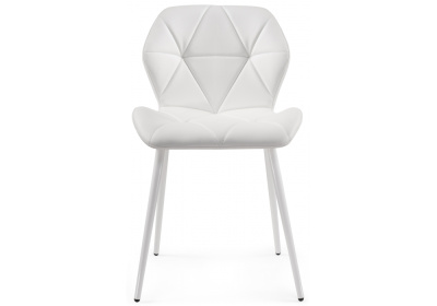 Стул Вальд экокожа белый / белый глянец фото Стул Вальд экокожа белый / белый глянец. Фото