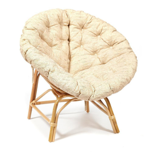 Кресло Papasan eco cleo (с подушкой) (Натуральный). Фото №1