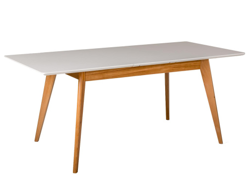 Стол Лунд раскладной 140-180 БУК-Белый. Фото №1