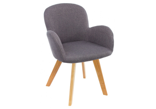 Стул деревянный Стул Asia wooden legs / grey fabric. Фото №1