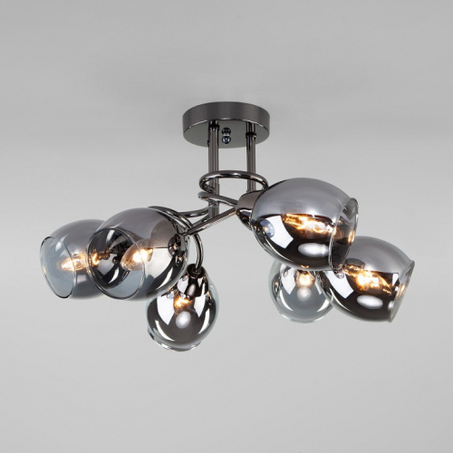 Потолочная люстра Eurosvet Roselyn 30171/6 черный жемчуг. Фото №2