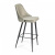 Стул барный KISH (mod. 714) ткань/металл, 50х57х110 см, высота до сиденья 78 см, серый barkhat 26/черный (поставляется по 2 шт). Фото №2