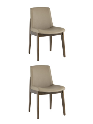 Стул LOKI экокожа бежевый 2 шт. фото Стул LOKI экокожа бежевый 2 шт.. Фото №2