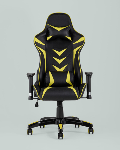 Кресло игровое TopChairs Corvette желтое. Фото №5