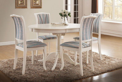 Стол раскладной Siena ( SA-T4EX) дерево гевея/мдф, 90+30х90х75см, ivory white (слоновая кость 2-5) фото Стол раскладной Siena ( SA-T4EX) дерево гевея/мдф, 90+30х90х75см, ivory white (слоновая кость 2-5). Фото №2