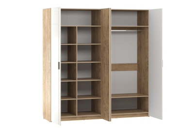 Шкаф комбинированный Livorno НМ 013.58 Софт Панакота, Дуб Бунратти фото Шкаф комбинированный Livorno НМ 013.58 Софт Панакота, Дуб Бунратти. Фото №2