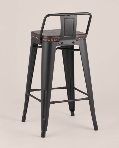 Стул полубарный TOLIX SOFT черный матовый. Фото №6