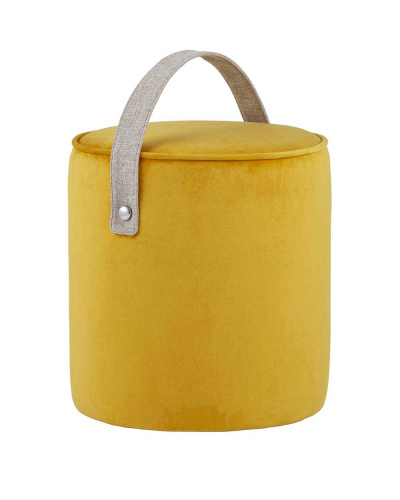 Пуф Джерри велюр оранжевый. Фото №2