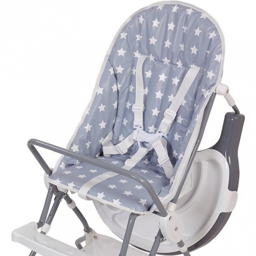 Стул для кормления Polini kids 252 Звезды, серый. Фото №7
