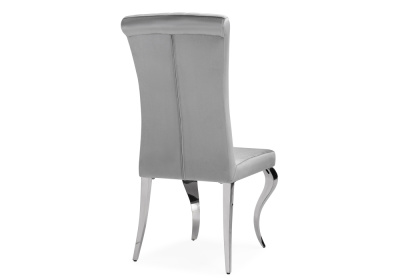 Стул на металлокаркасе Lund dark grey / steel. Фото