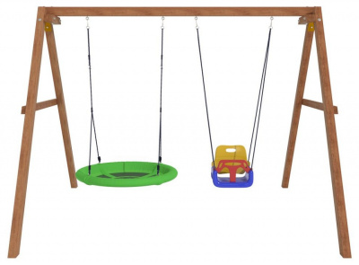 Качели детские Р911-16, коричневый. Фото