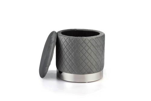 Пуф FS-006-40SV серый. Фото №6