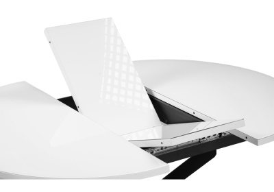 Стол Лауриц черный / белый раскладной. Фото №5