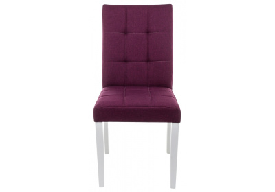 Стул деревянный Madina white / fabric purple. Фото