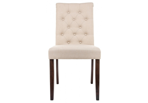 Стул деревянный Amelia dark walnut / fabric cream фото Стул деревянный Amelia dark walnut / fabric cream. Фото №5