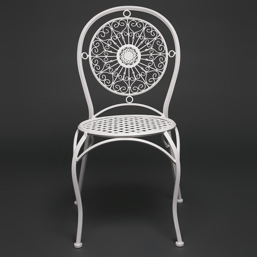 Кованый стул Secret De Maison Gloria белый. Фото №2
