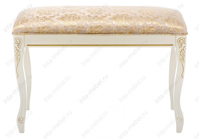 Стул деревянный Валентино патина золото / бежевый. Фото