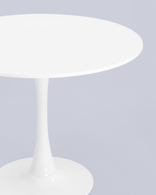 Стол Tulip D90 белый. Фото