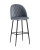 Стул барный Марсель велюр серый. Фото №2