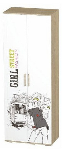 Шкаф платяной Сенди ШК-09,белый. Фото №1