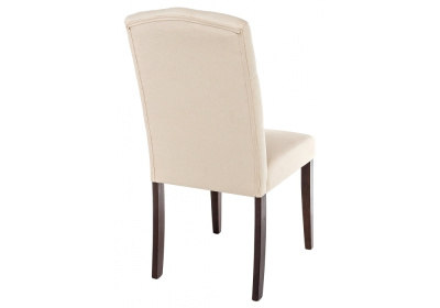 Стул деревянный Menson dark walnut  / fabric cream. Фото