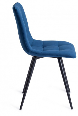 Стул CHILLY (mod. 7095) ткань/металл, 53х47х88 см, высота до сиденья 50 см, синий barkhat 29/черный (поставляется по 4 шт) фото Стул CHILLY (mod. 7095) ткань/металл, 53х47х88 см, высота до сиденья 50 см, синий barkhat 29/черный (поставляется по 4 шт). Фото №2