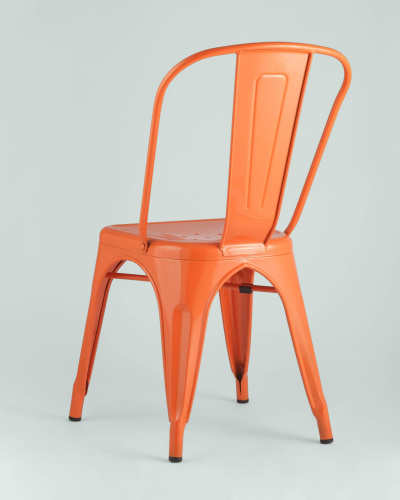 Стул TOLIX оранжевый глянцевый. Фото №6