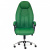 Компьютерное кресло BOSS люкс хром кох/зам зеленый/зеленый перфорированный, 36-001/36-001/06. Фото №2