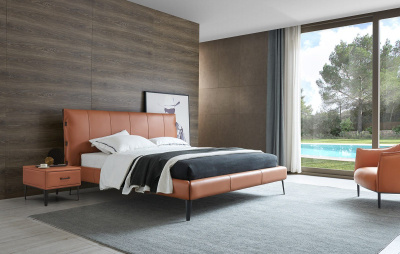 Кровать 1727 коричневая. Фото