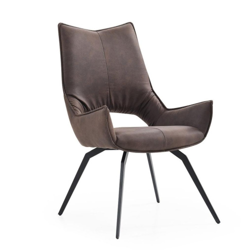 Стул DC1241 коричневый/черный. Фото №1