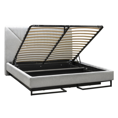 Кровать с ортопедическим основанием и ящиком 1.4 Loft Alberta Браун. Фото