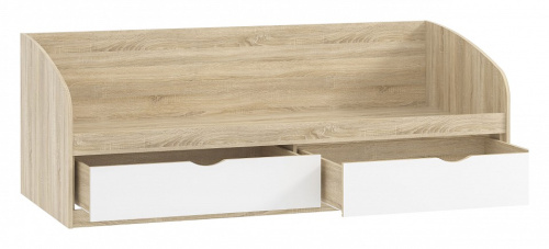 Фанк НМ 008.63-01 М2 Кровать Белый, Дуб Сонома. Фото №2