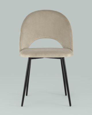 Стул Меган велюр бежевый. Фото