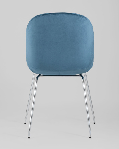 Стул Beetle маренго хромированные ножки. Фото №6