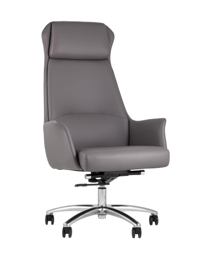 Кресло руководителя TopChairs Viking серое фото Кресло руководителя TopChairs Viking серое. Фото №1