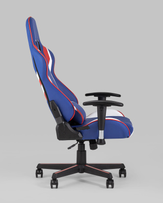 Кресло игровое TopChairs Cherokee синее фото Кресло игровое TopChairs Cherokee синее. Фото №4
