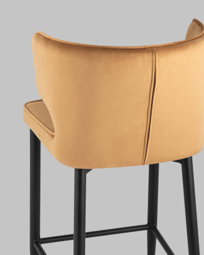 Стул полубарный Матео велюр терракотовый. Фото №8