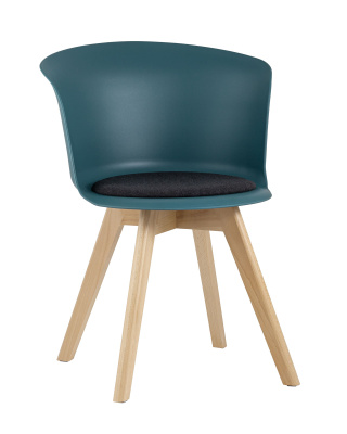 Стул Blossom с подушкой темно-бирюзовый фото Стул Blossom с подушкой темно-бирюзовый. Фото №2